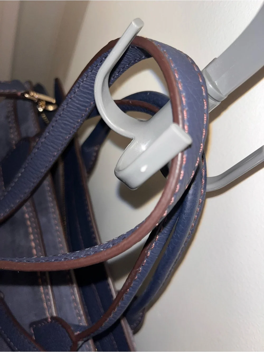 kate spade navy suede satchel with top handles